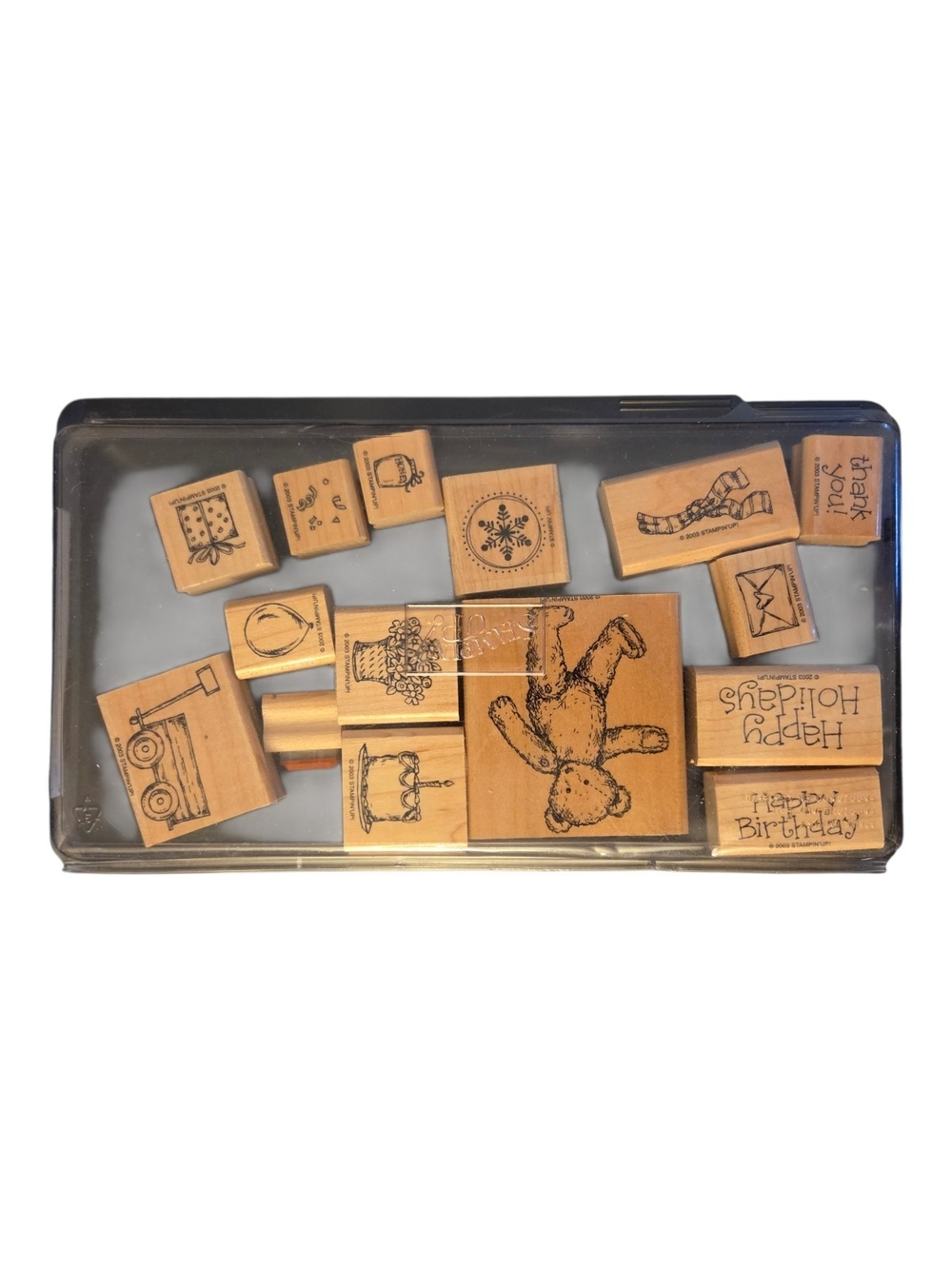 Stampin' Up! Wooden Mounted Misc Stamp Set